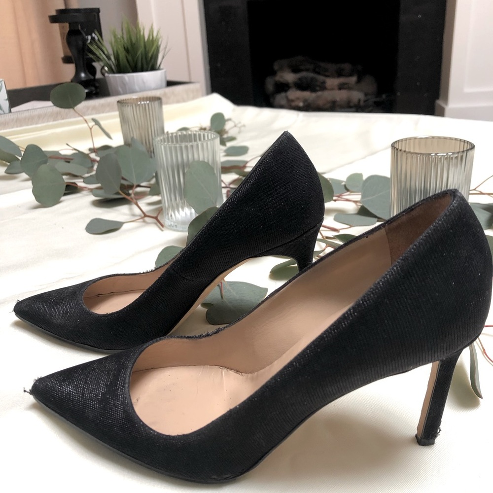 Manolo Blahnik BB 90mm pump Black Glitter 36 1/2 36.5 size 6.5